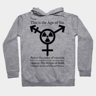 Trans Radiation (Alternate) - Papal Text - Black Hoodie